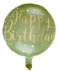 Santex Szülinapi fólia lufi 18" 45cm Happy Birthday, st8474-03 (LUFI952460)