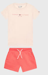 Tommy Hilfiger Set tricou și pantaloni scurți sport KG0KG07281 D Roz Regular Fit