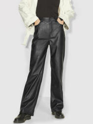 JJXX Pantaloni din imitație de piele Kenya 12201557 Negru Regular Fit