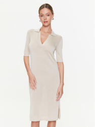 Calvin Klein Rochie tricotată Lyocell Blend Polo Dress Ss K20K205619 Bej Regular Fit
