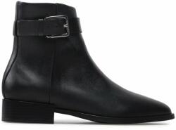 Calvin Klein Botine Almond Ankle Boot W Hw-Lth HW0HW01303 Negru