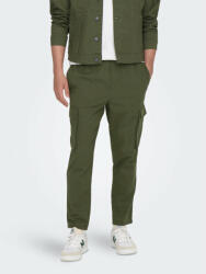 ONLY & SONS Pantaloni din material 22024998 Verde Tapered Fit