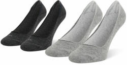 Calvin Klein Set de 2 perechi de șosete scurte de damă 701218767 Gri