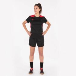 Joma T-SHIRT CHAMPIONSHIP VI SHORT SLEEVE dressz / póló fekete piros L