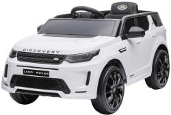 Chipolino Masinuta electrica Chipolino SUV Land Rover Discovery cu scaun din piele si roti EVA white - caruciorcopii