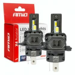 AMiO Kit becuri cu led 44W X4-series AVIATOR H4 03763 (03763)