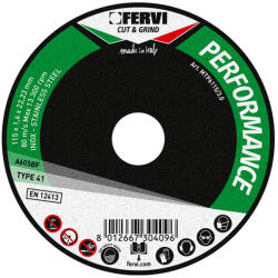 Fervi Disc de tăiere pentru metal, Performance, 115x1, 0 mm, FERVI (MTP6115/1.0) Disc de taiere