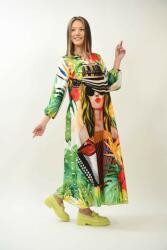 FashionLand ECHO URBAN ROCHIE MAXI CU BUZUNARE MANECA LUNGA ELECTRIC CATHALEE TALIE UNICA Multicolora