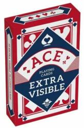 CartaCo ACE EXTRA NAGY index römi kártya piros hátlappal linen finnish kártyakarton (5411068740312)