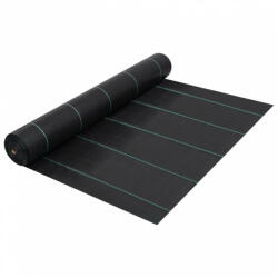 vidaXL fekete PP talajtakaró szőnyeg 2 x 10 m (313065) - balena