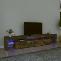 vidaXL füstös tölgyszínű TV-szekrény LED-világítással 215x36, 5x40 cm (3152799)