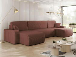 Veneti CLEBURNE U-alakú ülőgarnitúra mindennapi alváshoz - indiai rózsaszín