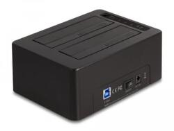 Delock USB duális dokkoló állomás 2 db. SATA HDD / SSD számára klónozó és törlő funkcióval (64187) - bevachip