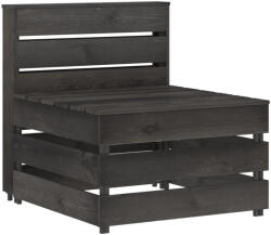 vidaXL Set mobilier de gradina, 12 piese, gri, lemn de pin tratat (3068106) - orlandokids