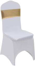 vidaXL Funda de scaun elastica, 25 buc. , catarama cu diamante, auriu (133579) - orlandokids