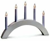 Markslöjd atle wooden candlestick white e10 5x3w wood 40x28cm - beltéri világítás|asztali lámpa asztali lámpák