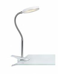 Markslöjd flex klip 1l led biały/chrom - ms-106470 - beltéri világítás|asztali lámpa asztali lámpák