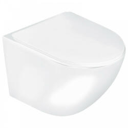 Kerra Delos WH fali rimless WC soft-close ülőkével (DELOSWH)