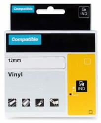  PrintLine kompatibilis szalag a DYMO-val, 18432, 12mm, 5, 5m, fekete nyomtatás/sárga p. , RHINO, vinil