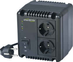 GEMBIRD AVR GEMBIRD 1000VA/ 600W, 2 x socket Schuko, indicatie status cu LED, sinusoida pura, "EG-AVR-1001"i) (timbru verde 4 lei) (EG-AVR-1001)