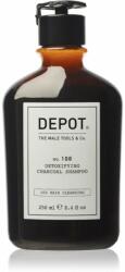 Depot 100 HAIR CLEANSING NO. 108 DETOXIFYING CHARCOAL SHAMPOO Tisztító méregtelenítő sampon minden hajtípusra 250 ml