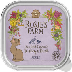 Rosie's Farm 16 x 100 g Rosie's Farm Adult pulyka & kacsa nedves macskatáp 10% árengedménnyel