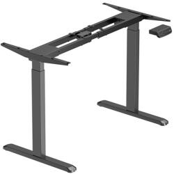 LVN System Óriás asztalokhoz | Állítható szélességű elektromos íróasztal láb dupla motorral, nagy teherbírással ülő-/állómunkához memória funkció +USB fekete LVN System Control Pro LV0666 (LV0666)