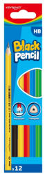 Keyroad Grafitceruza, HB, háromszögletű, 12 db/bliszter, Keyroad, vegyes színek (KR972792) - web24