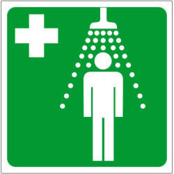  Biztonsági zuhany, 15x15cm / 1 mm Műanyaglemez