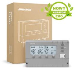 Auraton Controler multifunctional Auraton URSA, pentru apa calda menajera si pompa de recirculare a incalzirii centrale, alb, ecran LCD retroiluminat