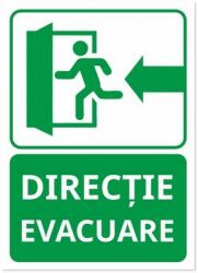  Indicator Usa de evacuare stanga, 105x148mm ISA6UES