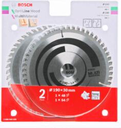 Bosch 2608644655 Körfűrészlap készlet - 190mm (2 db/csomag) (2608644655)
