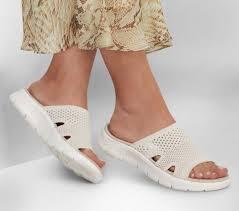 Skechers go walk flex sandal 37 | Femei | Sandale | Alb | 141425-NAT (141425-NAT)