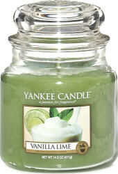 Yankee Candle Yankee Candle, Vanilie cu limes Lumanare intr-un borcan de sticla 411 g (NW169676)