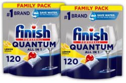 Finish INGYENES SZÁLLÍTÁS - Finish Powerball Quantum All in 1 2x120 db kiszerelésű mosogatógép-kapszula, lemon