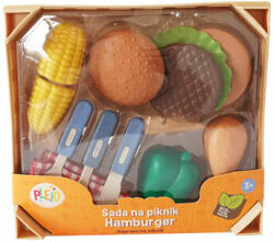 MAC TOYS Set de picnic PLEJO - hamburger Bucatarie copii