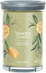 Yankee Candle Lumânare Yankee, salvie și citrice într-un cilindru de sticlă 567 g (NW3500516)
