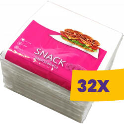 DEPO Snack éttermi szalvéta 16, 5x16, 5cm - 1 rétegű, 600 lapos (Karton - 32 csomag)