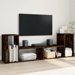 vidaXL 2 db füstös tölgy színű szerelt fa TV-szekrény 75 x 30 x 50 cm (840790)