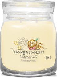 Yankee Candle Yankee gyertya gofri banánnal és karamellel, Gyertya üvegedényben 368 g (NW3499830)