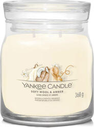 Yankee Candle Yankee gyertya Finom gyapjú és borostyán, Gyertya üvegedényben, 368 g (NW3499818)