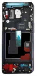 Oppo Reno2 előlap keret, lcd kijelző és érintőpanel, fekete (Small Size OLED)