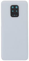  Xiaomi Redmi Note 9 Pro akkufedél (hátlap) kamera lencsével és ragasztóval, fehér (utángyártott)