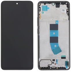 Xiaomi Redmi Note 13 4G előlap keret, lcd kijelző és érintőpanel, fekete (Incell, TFT)