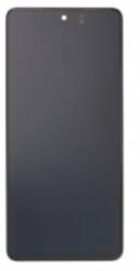 Samsung M526 Galaxy M52 5G előlap keret, lcd kijelző és érintőpanel, fekete (Small Size OLED)
