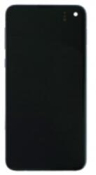 Samsung G970 Galaxy S10e előlap keret, lcd kijelző és érintőpanel, fekete (Incell, TFT)