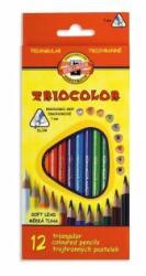 KOH-I-NOOR Creioane colorate triunghiulare TRIOCOLOR 12 buc