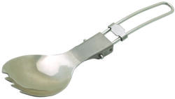 Baladéo PLR087 lingură pliabilă cu furculiță, titan