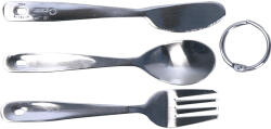 Coghlans Set de tacâmuri din oțel inoxidabil Coghlans CL Compact cu inel Tacam