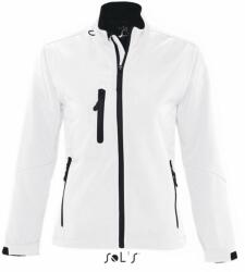 SOL'S Roxy -női softshell zipzároszáros dzseki (white, M) (so46800wh-m)